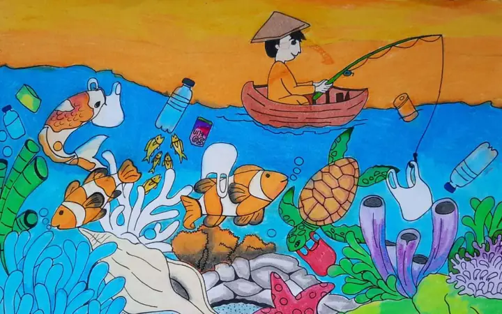 Tranh Vẽ Bảo Vệ Môi Trường Nước