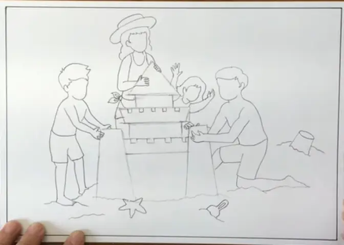 Bước 2: Vẽ Thêm Các Thành Viên Trong Gia Đình Và Hoàn Thiện Bố Cục Bước 2: Vẽ Thêm Các Thành Viên Trong Gia Đình Và Hoàn Thiện Bố Cục