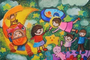 Tham Khảo Mẫu Tranh Lễ Hội Trung Thu Đặc Sắc