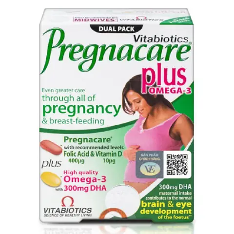 Vitamin Và Khoáng Chất Cho Mẹ Bầu Và Cho Con Bú Pregnacare Plus Omega-3