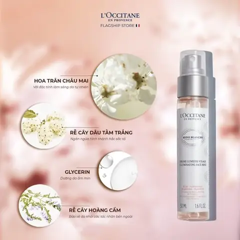 Sản Phẩm Xịt Khoáng Dưỡng Sáng Da Trân Châu Mai Reine Blanche Illuminating Mist Sản Phẩm Xịt Khoáng Dưỡng Sáng Da Trân Châu Mai Reine Blanche Illuminating Mist