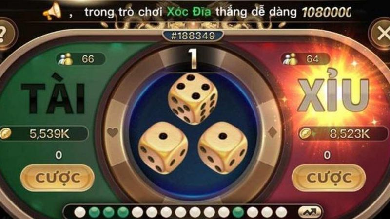 Các cửa cược tài xỉu phổ biến